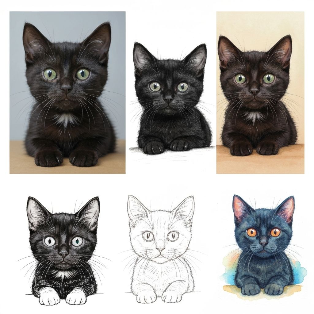 Cat sketch transformation